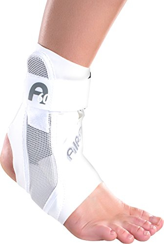 Aircast, AC141AB05-WHT-L-R, A60, orthopädische Knöchelbandage, zur Vorbeugung und Behandlung von Verstauchungen, Brüchen, Instabilität, Tarsaltunnelsyndrom, AC141AB05-WHT-L-R, Weiß, L