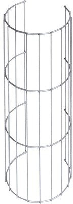 Gartenwelt Riegelsberger Gabion rond Ø 20 H 45 cm, mur, système de gabion, colonne en pierre