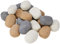 The Stove Wizard Gas Fire Replacement pebbles 20 Mixed Colours Gas Fire Ceramic Pebbles, 60mm x 50mm x 50mm. Suitable for Gas, Electric, LPG and Bio Ethanol Fires