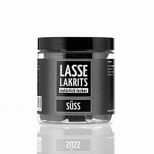 LASSE LAKRITS® | Süßes Lakritz mit feiner Anisnote | Skandinavische Premium Lakritz-Spezialität | 165g Dose