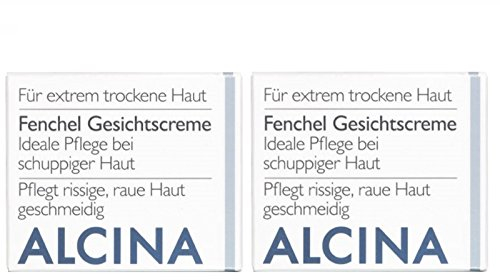 2er T Fenchel Gesichtscreme Pflegende Kosmetik Alcina ideale Pflege bei schuppiger Haut je 100 ml = 200 ml