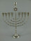 clever-deko Chanukkaleuchter 9-armig Menorah Menora Davidleuchter Kerzenleuchter DAVIDSTERN