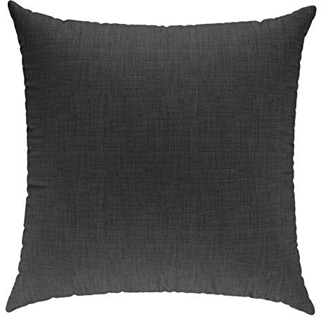sunnypillow Dekokissen für Gartenmöbel, Palettenmöbel, 40x40cm, Anthrazit | Deko Kissen mit Reißverschluss, Sofakissen mit Füllkissen, Kissen für Couch, Bequeme Zierkissen