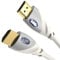 Monster Essentials Ultra HD 4K HDMI Kabel 1,8m, High Speed 18.0 Gbps Übertragungsrate, 60/120 Hz Bildwiederholrate, Korrosionsbeständige 24k Goldkontakte, HDMI-Kabel weiß