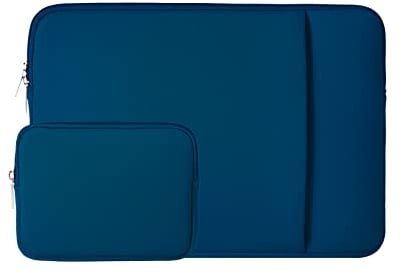 RAINYEAR 11 Pulgadas Funda Protectora para Portátil Compatible con 11 MacBook Chromebook Surface DELL HP ASUS Laptop Ordenador Portátiles Caso con Bolsa de Accesorios y Bolsillo Delantero,Azul Marino