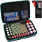 Batterie-Organizer Aufbewahrungsbox mit Batterietester (BT168), Tasche Halter passt für 152 Batterien AA AAA AAA 9 V C D Lithium 3 V (nicht im Lieferumfang enthalten) blau