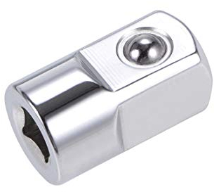 sourcing map Buchsenadapter und Reduzierstück 1/4-Zoll-Buchse auf 1/2-Zoll-Stecker Cr-V Stahl