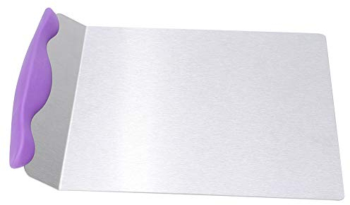 Espátula de acero inoxidable para tartas de gran superficie, pala de pizza de plato móvil, herramienta para hornear pasteles para la pastelería de la cocina casera