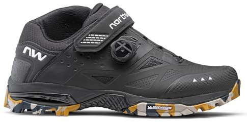 Northwave Enduro Mid 2 MTB Schuhe Trail All Mountain – Mid Cut Fahrradschuhe mit Explorer Sohle und robustem Schutz, Mehrfarbig 38