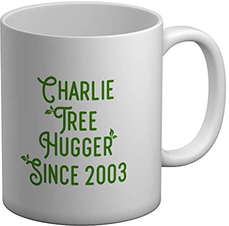 Shopagift Personalised Tree Hugger White 11oz Large Mug Cup