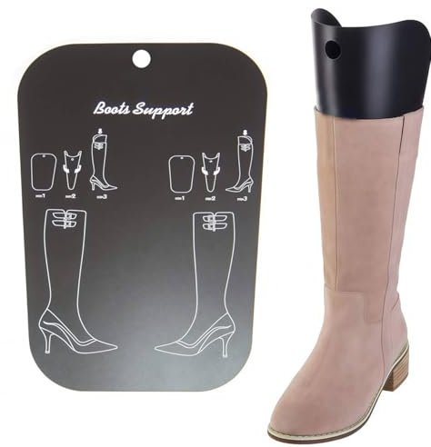 QUUPY 2 Paar Kunststoff-Stiefelform-Einsätze, hohe Stiefelstütze für Damen (27 cm)
