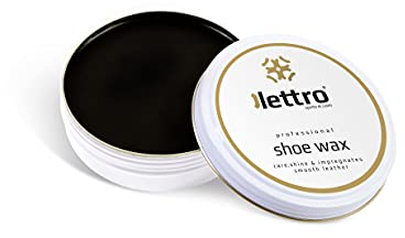 Lettro Cire à Chaussures, 100 ml (3,38 fl. Oz), Cirage de Qualité Professionnelle en Plusieurs Couleurs, Brillance Exceptionnelle pour Chaussures en Cuir Lisse, Sacs, Vestes et Plus, Noir