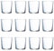 Tradineur 12 bicchieri in vetro modello Ruta Bicchieri classici per acqua bevande, resistenti al lavaggio in lavastoviglie (36 cl, 9 x 8,5 cm)