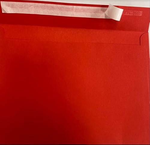 Briefumschläge, selbstklebend, C5, Rot, 10 Stück