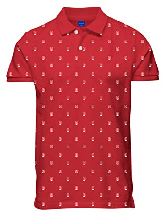 JACK & JONES Men's JORCOLLECT Polo SS FST Poloshirt, Rococco Red, XL