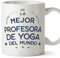 MUGFFINS Tazas para PROFESORA DE YOGA mujer - En Español - Mejor del Mundo - 11 oz / 330 ml - Regalo original y divertido