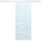 Vente-unique-Porta scorrevole esterno muro H205 x L93 cm in Vetro temperato - HEIDI