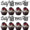 24 Stück 60 Geburtstag Cupcake Toppers Glitter Sixty seit 1965 Prost auf 60 Cupcake Picks Hallo 60 Jahre Geburtstagskuchen Dekorationen für glückliche 60 Geburtstag Jubiläum Party Schwarz