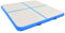 Aufblasbare Gymnastikmatte mit Pumpe, JUNZAI Turnmatte, Gymnastics Mat, Tumbling Matte, Airmatte, 200x200x15 cm PVC Blau