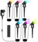 Gimisgu Gartenbeleuchtung LED, 6 in 1 RGB Farbwechsel Gartenleuchten LED mit Erdspieß, 6er Set Gartenlampe Wegbeleuchtung mit Stecker und Fernbedienung, IP65 Wasserdicht für Garten Teich