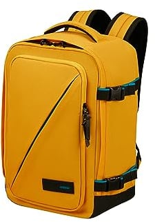 American Tourister Take2Cabin - Ryanair Kabinentasche 25 x 20 x 40 cm, 24 L, 0.40 kg, Handgepäck, Flugzeug Rucksack S Underseater, Gelb (Yellow)