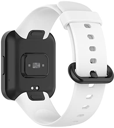 KUTEWEU Silicona Correa Compatible con Redmi Watch 2/ Redmi Watch 2 Lite Smartwatch, Correas de Repuesto de Ajustable de Deportivo Correa Suave para Xiaomi Redmi Watch 2/Redmi Watch 2 Lite (Blanco)