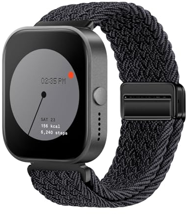 KUWAI Nylonarmband für Nothing Watch Pro - Geflochten Magnetische Armbänder CMF by Nothing für Damen und Herren (RR)