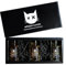 BÖSER KATER Whisky Tasting Set, Das perfekte Geschenk für jeden Anlass in hochwertiger Geschenkbox, Blended Malt Whisky, Bourbon & Butterscotch Likör mit Whiskey 3x 0,1l 40% Vol.