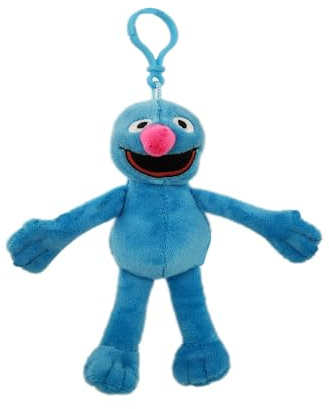 Sesam Strasse Plüsch Schlüßelanhänger Kuscheltier Plüschtier Sesame Street Plush Bagclip zur Auswahl 8 Charaktere 17-20cm (Grobi)