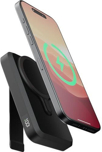 Xtorm Magnetic Wireless Powerbank, 10000mAh, Black, Magnetic, Wireless Charging, 1 USB Port