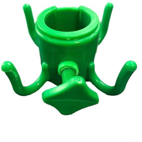 Colgador ligero para sombrilla de playa con altura ajustable y diseño de 4 puntas (verde)