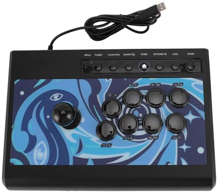 Jectse Fighting Stick Controller, DP LS Zwei Modi Fight Stick Joystick, 360° Weitwinkelspiel mit Rutschfester Gummibasis, für für für Lite, PC