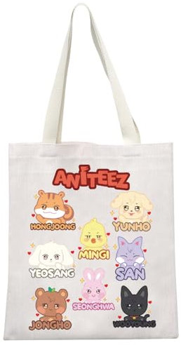 MEIKIUP K-Pop Aniteez Make-up-Tasche, koreanische Gruppen-Fans, Geschenk, koreanische Aniteez-Mitglieder, Fans, Reise-Reißverschlusstasche, Ani Tb, 现代