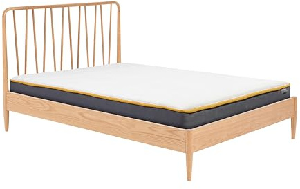 Birlea Solid Oak Super King Size Bed Frame Jesper 180cm 6FT Contemporary Design