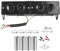 Yosoo Health Gear Chauffage de Voiture, 2 en 1, Dégivreur à Chauffage Rapide, Désembueur de Pare-Brise de Voiture, Ventilateur de Chauffage Portable à 4 Trous, Dégivreur 12 V, Désembueur 800 W,