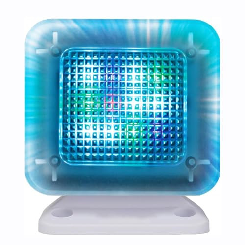 GHRERTX LED-Lampe, Fake-TV-Simulator-Licht, Fake-TV-Simulator, Nachtsicherheitslicht mit Timer und Dämmerungssensor, Einbruchschutz-TV-Licht, for den Einbruchschutz zu Hause