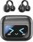 LOCPUFF M100 Clip On Ear Headphones, Open Ear Clip Bluetooth Headphones Wireless Earbuds for Music & Phone Calls, C-Shaped Bridge Audífonos Inalámbricos (black)