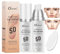 Fond de teint changeant de couleur pour peaux vieillissantes 30 ml, lot de 2, fond de teint chaud hydratant, apprêt liquide, correcteur nude, ombre universelle pour tous les types de peau, SPF50