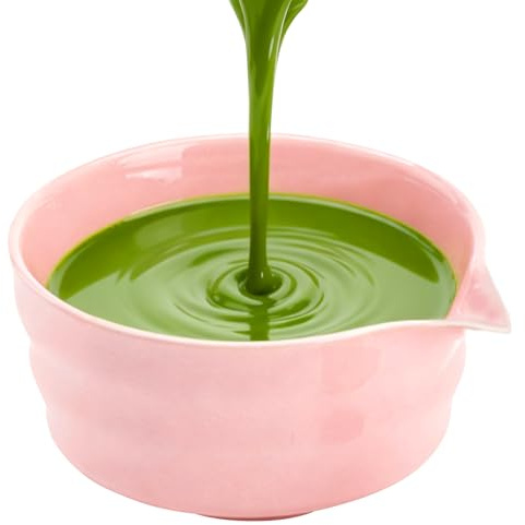 Zyntrifugal Matcha Bowl with Spout Ceramic Chawan 12 oz Mixing Bowl 2 PCS Pink