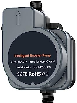 JVDDI Pompe De Surpression Intelligente Chauffe-Eau Domestique Booster 24V 150W Robinet De Contrôleur De Surpresseur Automatique for Augmenter Le Débit d'eau(180W)