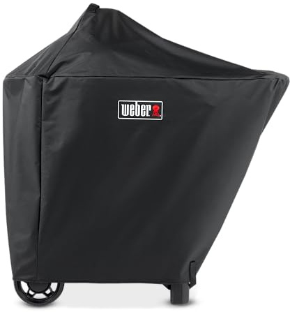 Weber Funda Premium para Barbacoa Performer 57 cm, Tejido Transpirable Resistente a Rayos UV y Agua, protección Completa Frente a Viento y Clima, Cierre de Velcro Estable, Negro (3401397)