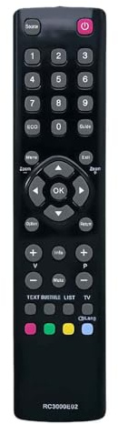 RC3000E02 RC3000E03 - Mando a distancia de repuesto para Thomson TCL TV RC260JEI1 40FS3246 48FA3203 55FZ3233 26HU5253 39FU3253 24HU5253 42FU4253 32 HS5246 C 40FT2253 55FT5643