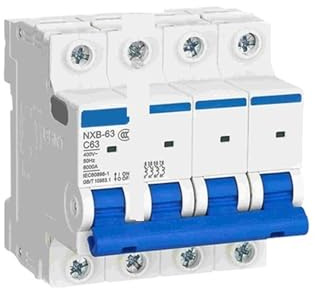 Disjoncteur miniature 4P C 10A 16A 20A 25A 32A 40A 63A 1A 2A 3A 6A MCB DZ47 Interrupteur de sécurité domestique(16A)