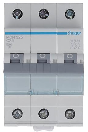 Hager Busch-Jaeger MCN325 LS-Schalter 3P 6kA C-25A 3M Schraubtechnik