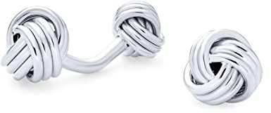 Massive Doppelseitige Twist Liebe Knot Gewebt Geflochten Französisch Stil Fixed Bar Backing Shirt Manschettenknöpfe Für Männer Executive Bräutigam Geschenk .925 Sterling Silber
