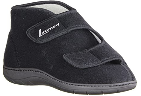 LIROMED Herren Hausschuhe 477-20Z1 Schwarz - VERBANDSCHUHE, Schwarz schwarz 226676