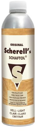 BALLISTOL 23831 Scherell's SCHAFTOL hell, Edelholzpflege, 500 ml Flasche | Flüssiges Holzpflegeöl, Edelholzpflege für Gewehrschaft, Schaftöl, Holzöl, Holzschutzöl, Möbelöl, wasserabweisend