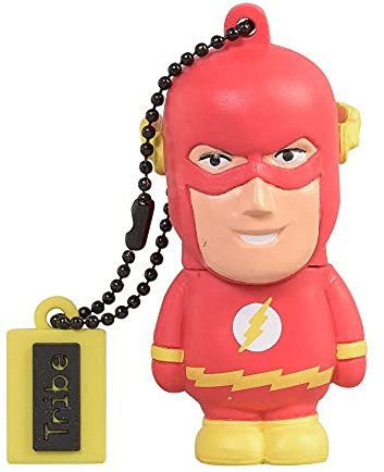 Tribe Warner Bros DC Comics Flash USB Stick 16GB Speicherstick 2.0 High Speed Pendrive Memory Stick Flash Drive, Lustige Geschenke 3D Figur, USB Gadget aus Hart-PVC mit Schlüsselanhänger – Mehrfarbig