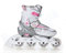 RAVEN Profession Inlineskates Inliner für Kinder und Erwachsene OPTIONAL 2in1 mit Schlittschuhen verstellbar (White/Pink ohne Kufen, 31-35 (20,5cm-23cm))