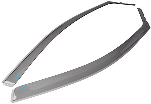 ClimAir Windabweiser 3306, VW Touareg, Baujahr 11 / 02-, Rauchgrau | kompatibel mit Volkswagen Touareg 2002-2009 (Chrom Fensterrahmen)